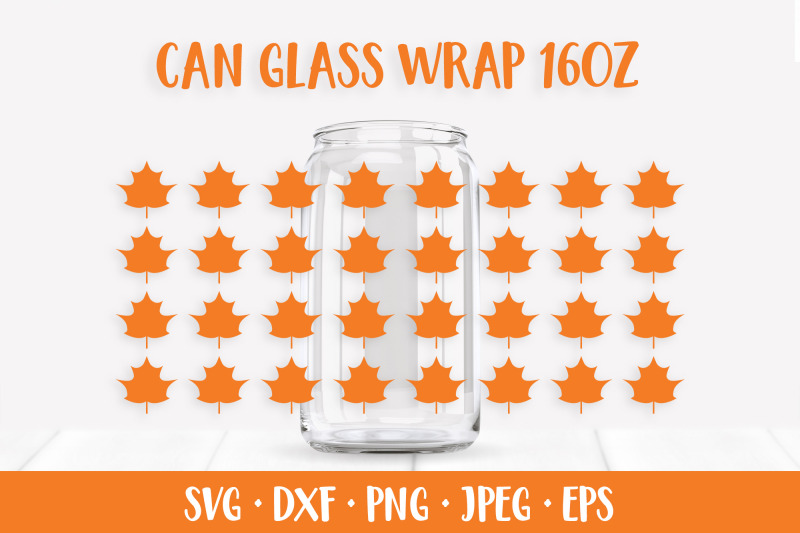 maple-leaves-can-glass-wrap-svg-fall-glass-can