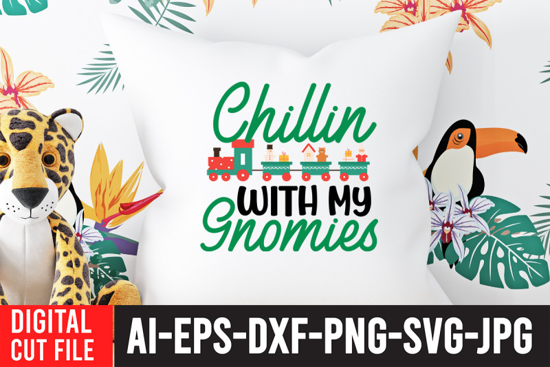 chillin-with-my-gnomies-svg-design