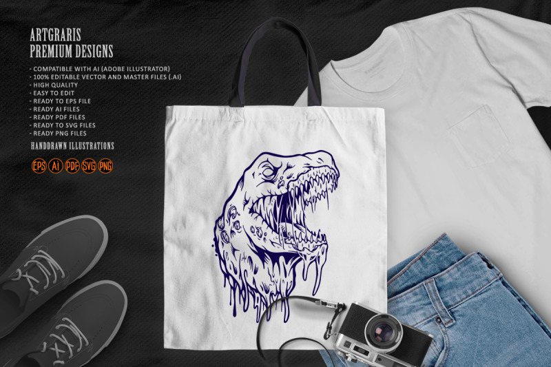 scary-dinosaurs-head-monochrome-svg