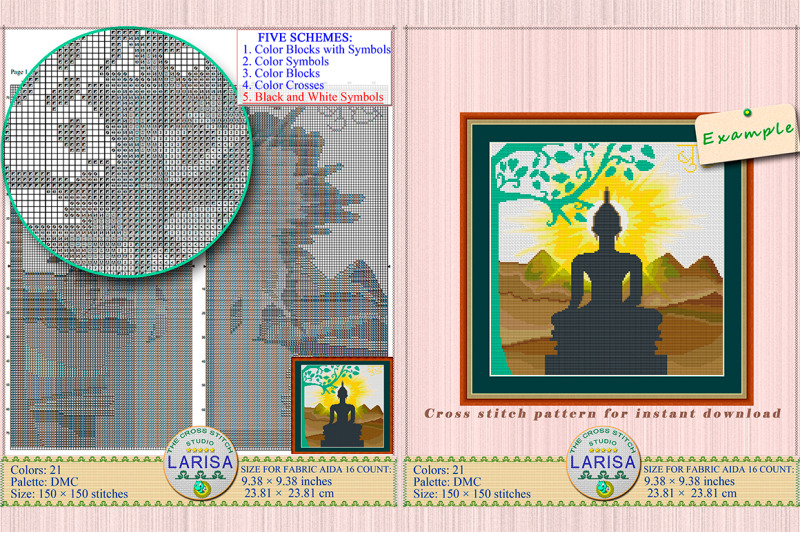 buddha-cross-stitch-pattern-bodhi-tree