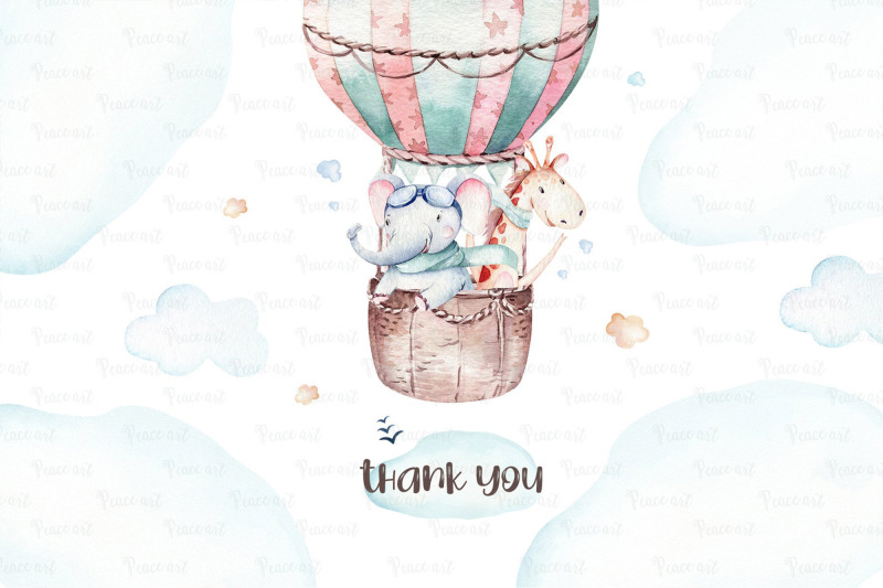 watercolor-baby-boy-airplane-sky-balloon-clipart-kid-plane-toy-air