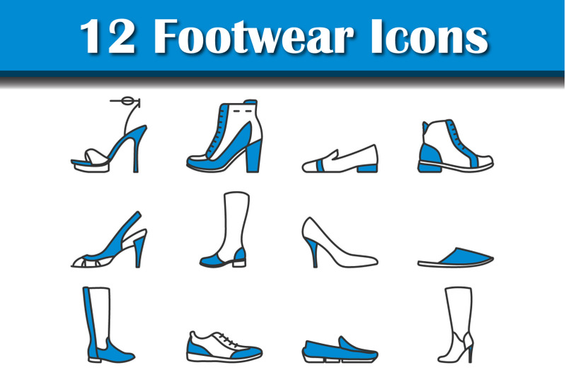 footwear-icon-set
