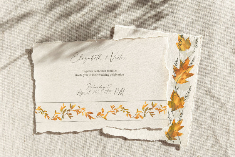 autumn-seamless-borders-fall-leaves-garlands