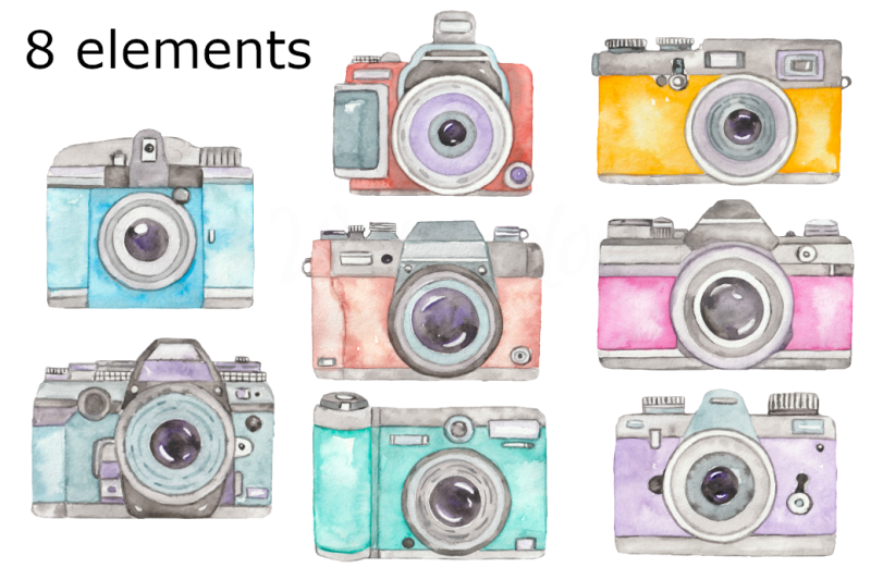 retro-camera-watercolor-clipart