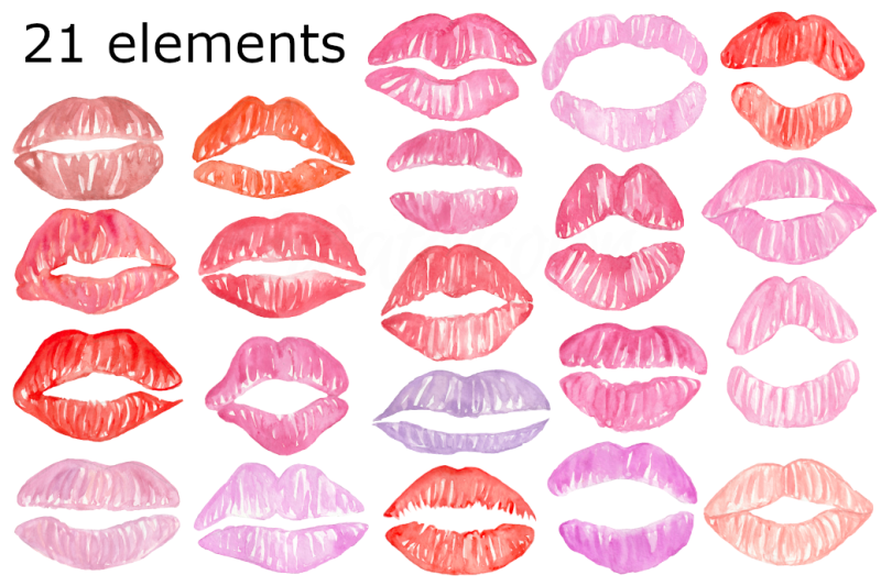 lips-watercolor-clipart