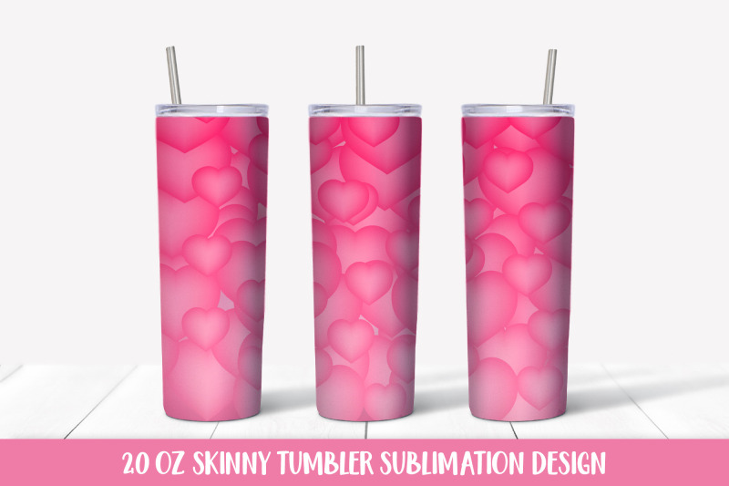 3d-hearts-skinny-tumbler-sublimation-wrap