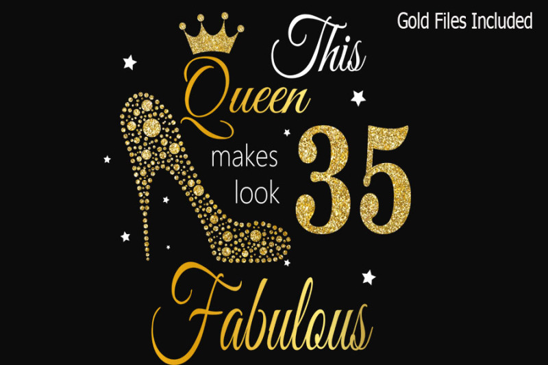 35th-birthday-svg-queen-birthday-35th-svg-gold-glitter-35th-birthday