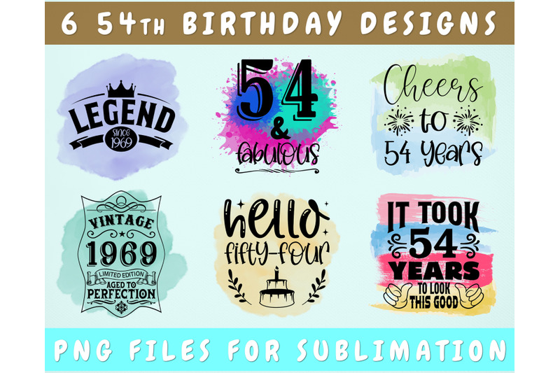 54th-birthday-sublimation-designs-bundle-6-54th-birthday-png-files