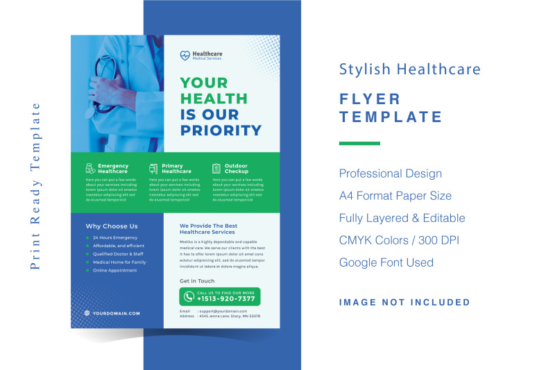 stylish-healthcare-flyer-template