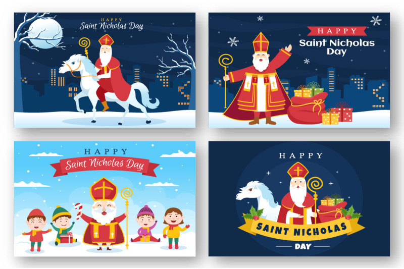 15-saint-nicholas-day-or-sinterklaas-illustration