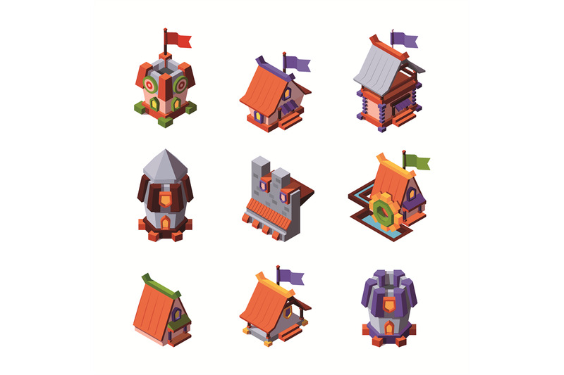 game-buildings-isometric-props-for-cartoon-games-construction-collect