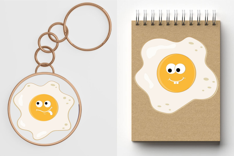 cartoon-characters-fried-eggs-stickers-for-printing