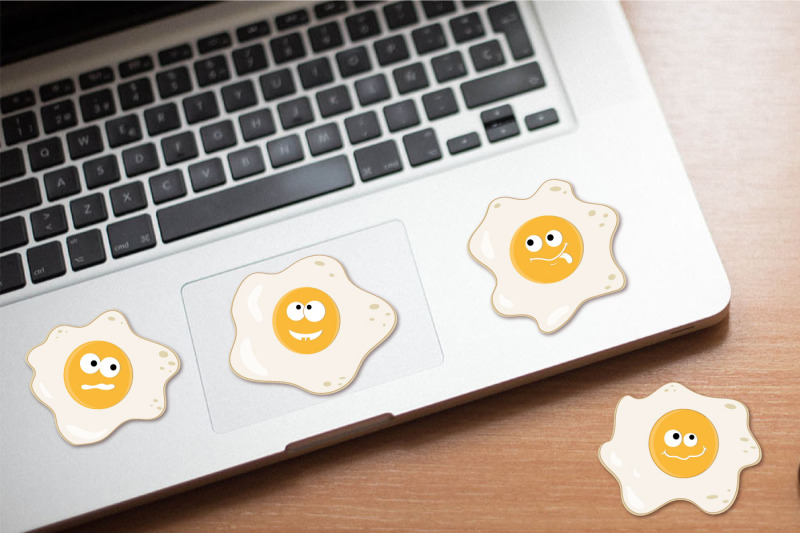 cartoon-characters-fried-eggs-stickers-for-printing