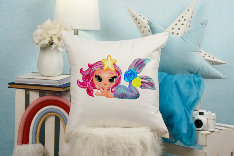 mermaid-sublimation-png-little-princess-sublimation-for-kids