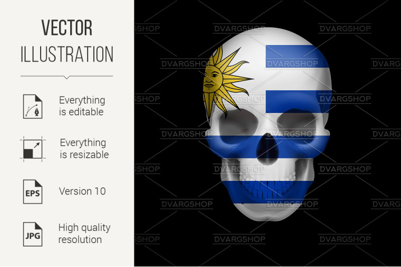 uruguayan-flag-skull