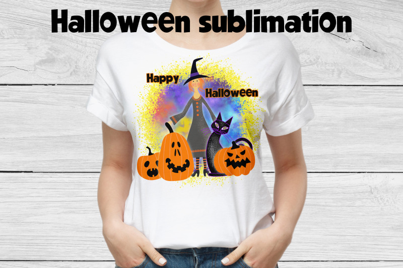 halloween-witch-sublimation-halloween-pumpkin
