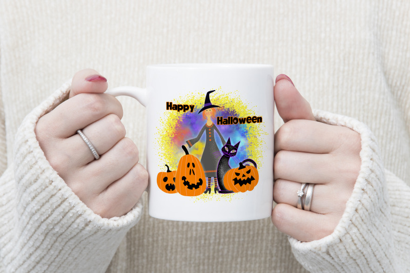 halloween-witch-sublimation-halloween-pumpkin