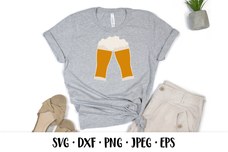 two-glasses-of-foaming-beer-svg