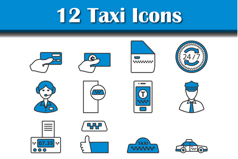 taxi-icon-set