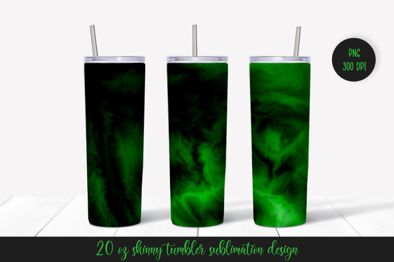 green-black-marble-tumbler-sublimation-wrap-abstract-tumbler-design