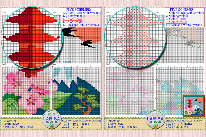 japanese-pagoda-cross-stitch-pattern-sakura-bonsai