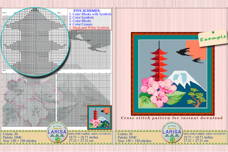 japanese-pagoda-cross-stitch-pattern-sakura-bonsai