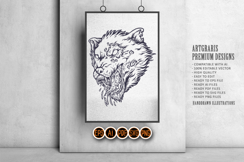 silhouette-scary-werewolf-head-svg