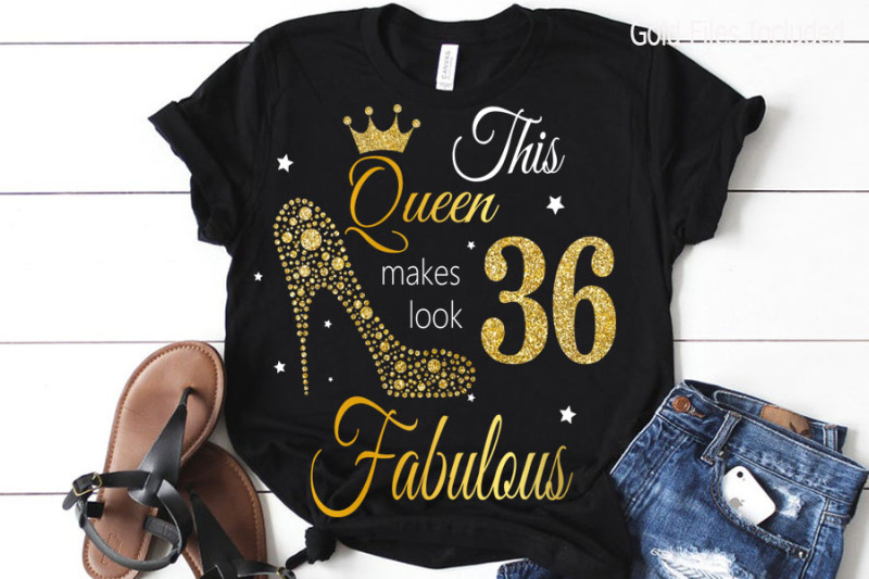 36th-birthday-svg-queen-birthday-36th-svg-gold-glitter-36th-birthday