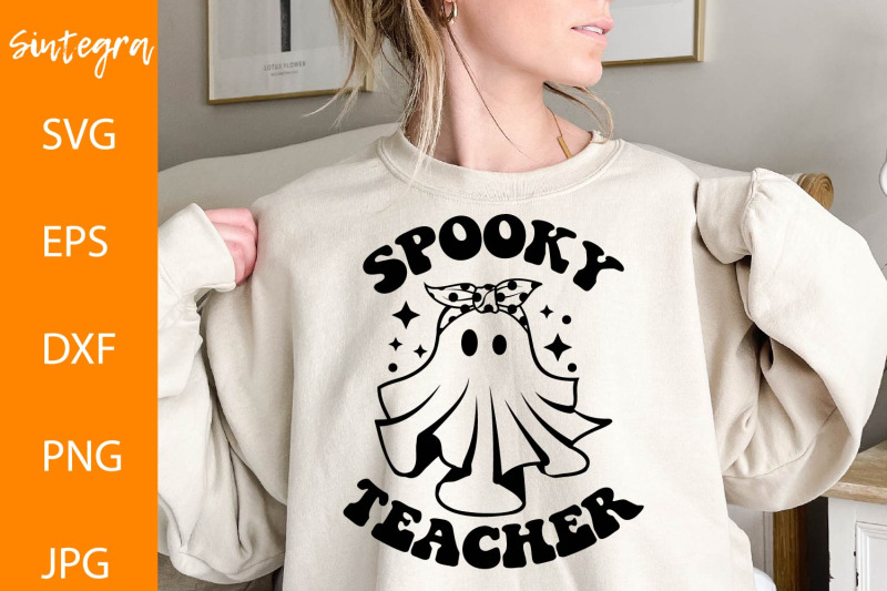 Spooky Teacher SVG, Halloween Teacher Svg By Sintegra | TheHungryJPEG