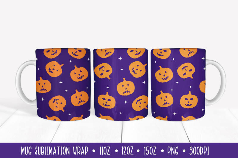 halloween-pumpkins-mug-wrap-sublimation-design