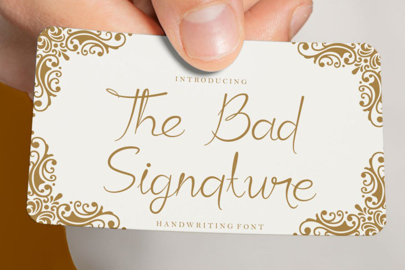 the-bad-signature-handwriting-font