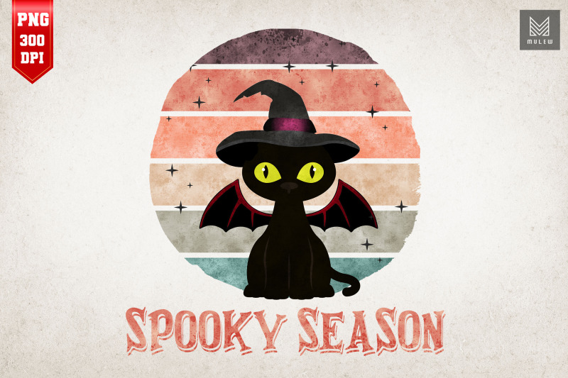 spooky-season-black-cat-retro-halloween