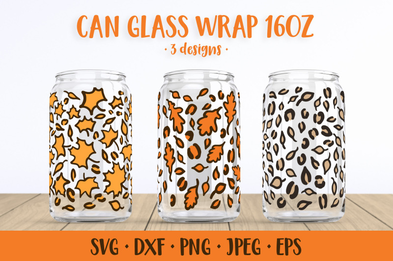 autumn-leaves-can-glass-wrap-svg-fall-leopard-glass-can