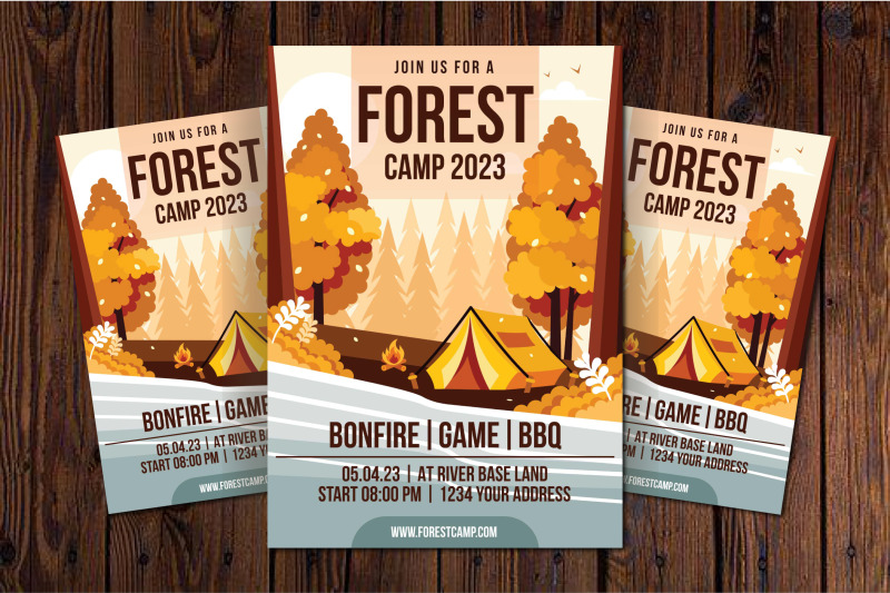 forest-camp-flyer-template