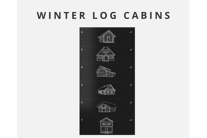 procreate-winter-log-cabins-stamps-x-6-plus-snow-brush