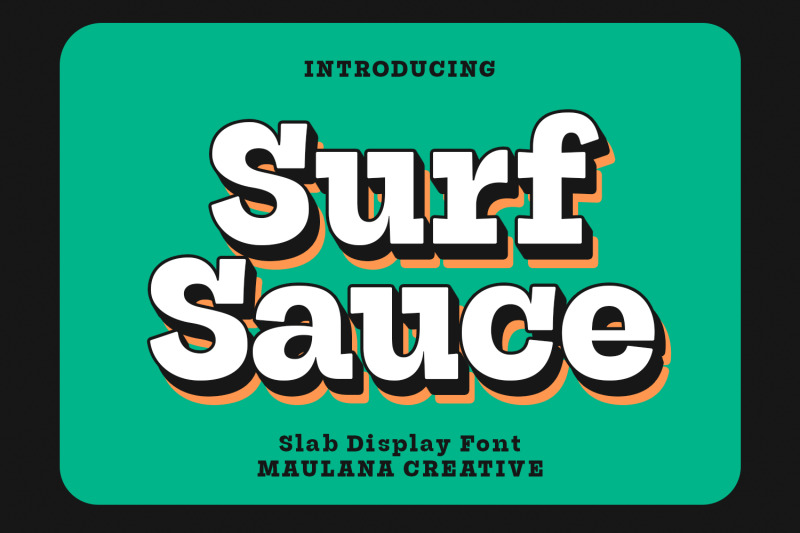 surf-sauce-display-font