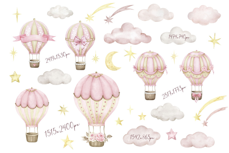 teddy-bear-hot-air-balloons-baby-girl-shower-clipart