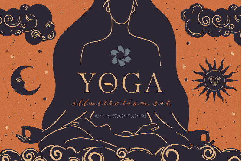yoga-illustration-vector-set