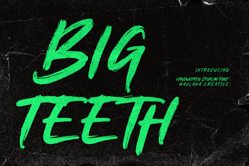 bigteeth-handwritten-brush-font