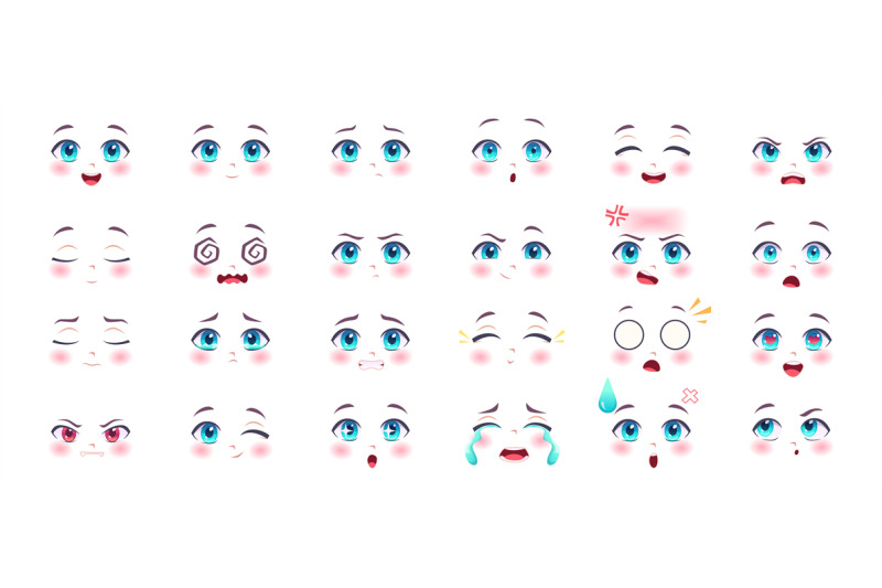 anime-expressions-kawaii-cute-faces-with-eyes-lips-and-nose-cartoon-a