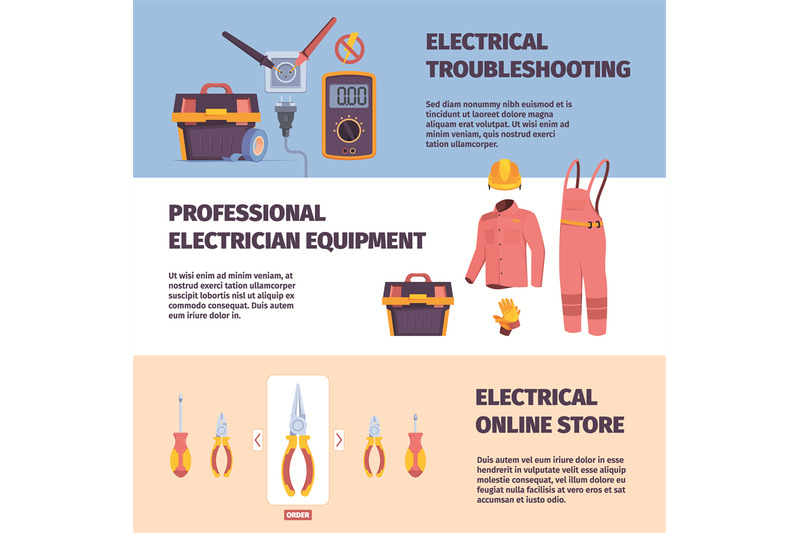 electrician-workers-banners-power-energy-engineers-with-repairing-ele