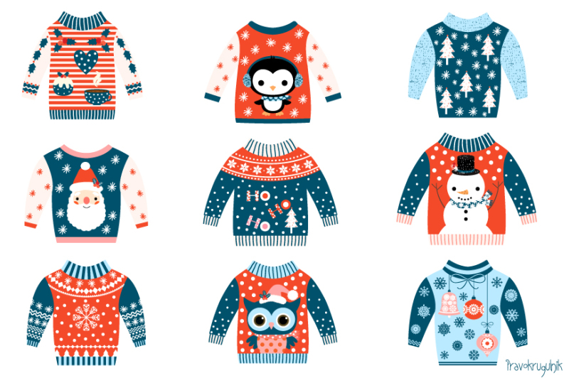tacky-christmas-sweater-clipart-ugly-christmas-sweaters-clip-art-set-cute-winter-holiday-sweaters