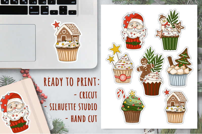 christmas-cupcake-stickers-christmas-sweets-stickers