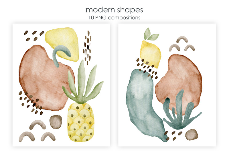 watercolor-abstract-shapes-compositions
