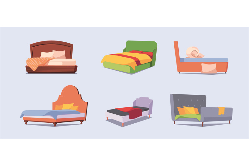 cartoon-bed-modern-furniture-for-relax-time-comfortable-sofa-blankets