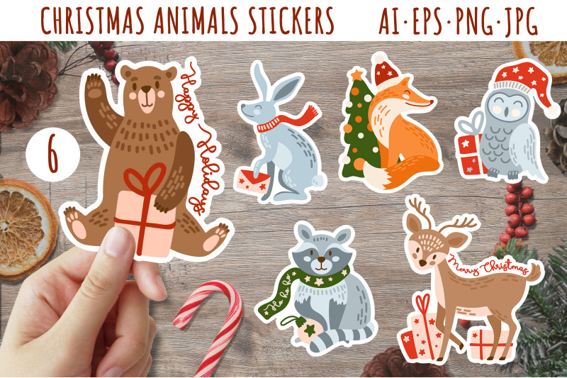 christmas-animal-stickers-baby-christmas-animals
