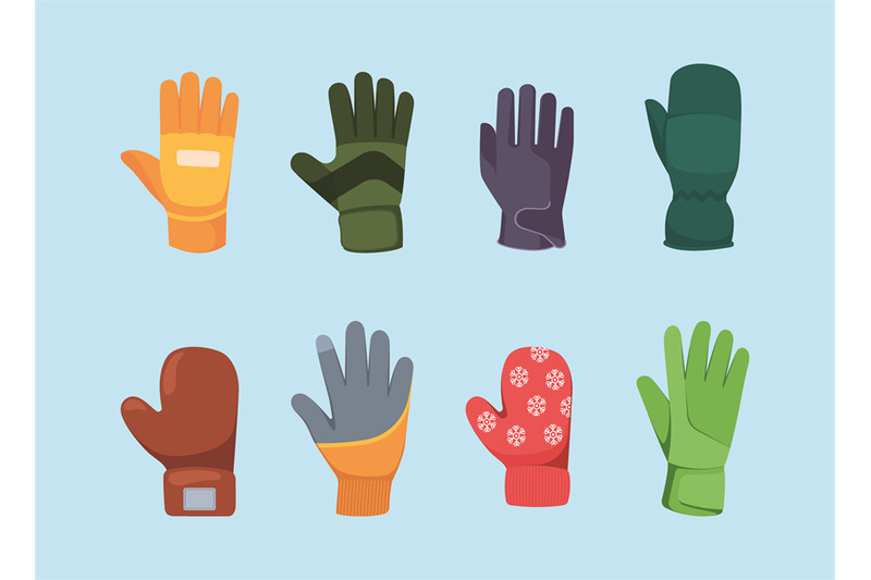 gloves-collection-cold-winter-seasonal-clothes-for-hands-knitted-and