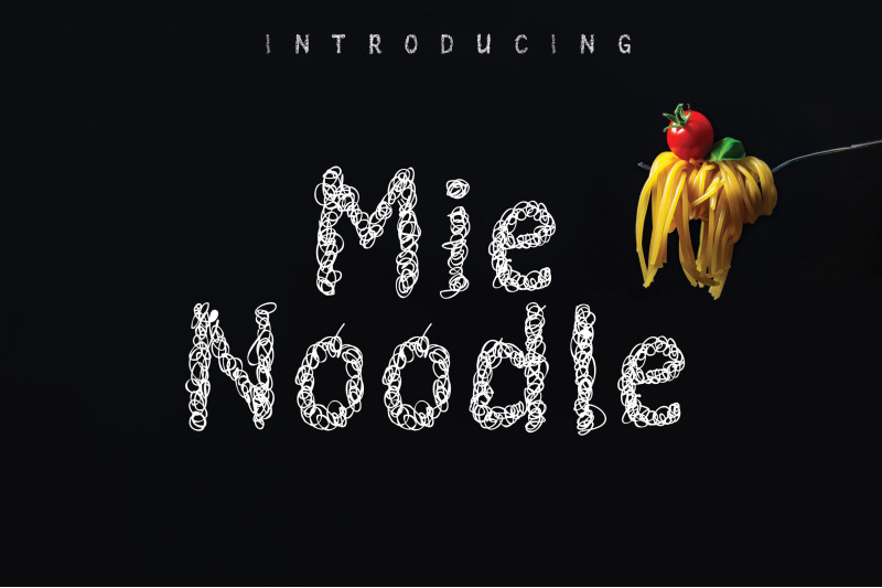 mie-noodle-noodle-like-font