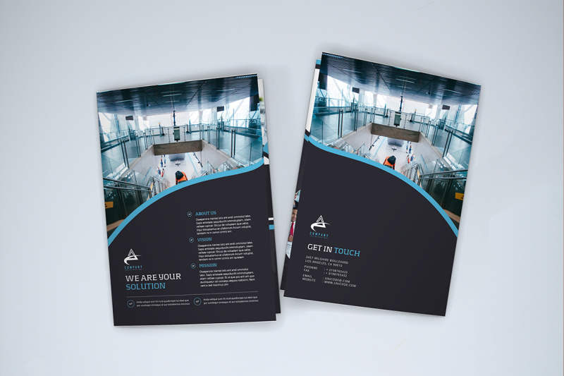 bifold-business-brochure-template