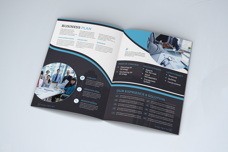 bifold-business-brochure-template